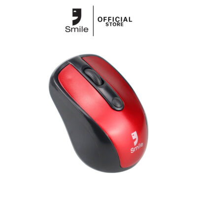WIRELESS MOUSE (เมาส์ไร้สาย) SMILE SM810 RED