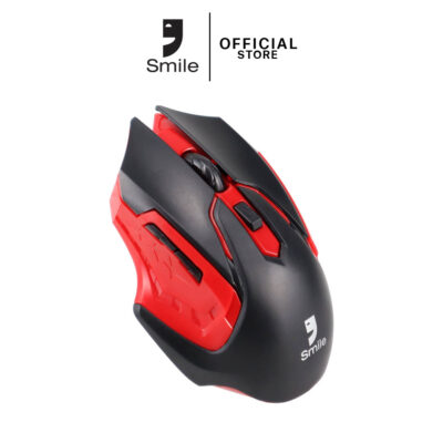 WIRELESS MOUSE (เมาส์ไร้สาย) SMILE SM820 RED