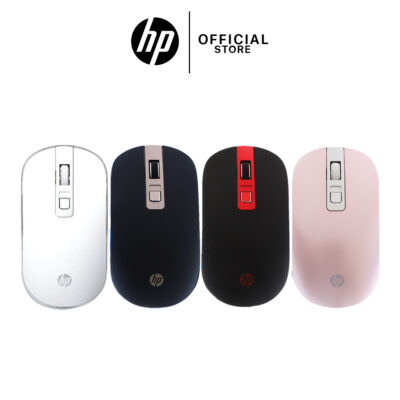 WIRELESS MOUSE (เมาส์ไร้สาย) HP S4000 SILVER-WHITE SILENT