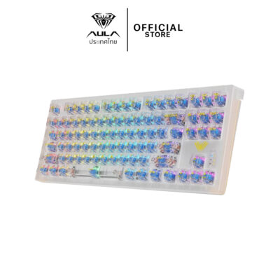 AULA F2183 WHITE WIRELESS MECHANICAL KEYBAORD