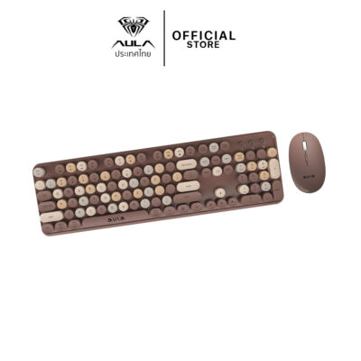 AULA AC306 (COFFEE) WIRELESS COMBO SET