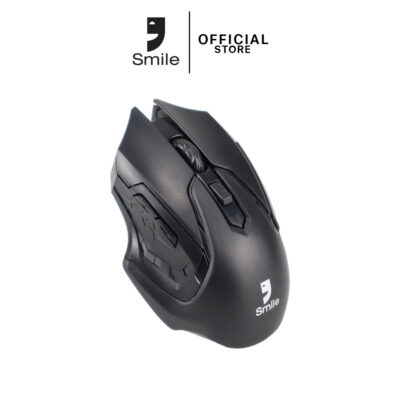WIRELESS MOUSE (เมาส์ไร้สาย) SMILE SM820 BLACK