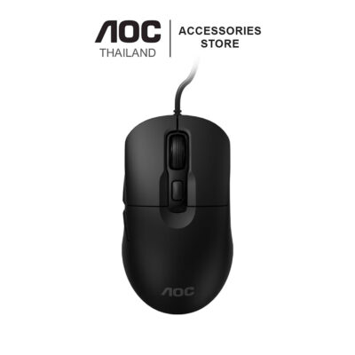 MOUSE (เมาส์) AOC MS170 BLACK WIRED OFFICE MOUSE