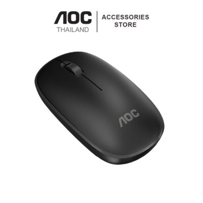 WIRELESS MOUSE (เมาส์ไร้สาย) AOC MS200 BLACK 2.4G