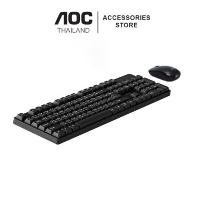 AOC KM230 BLACK 2.4G WIRELESS KEYBOARD COMBO