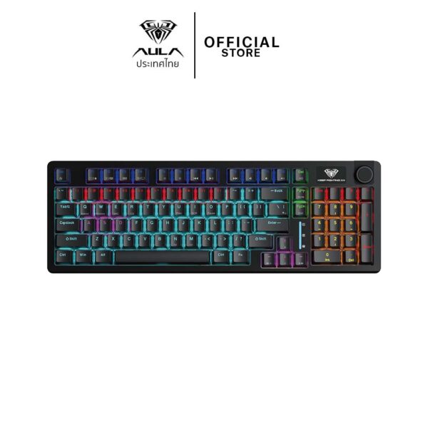 AULA S98 (BLACK) RED SWITCH 3IN1 GASKET RGB