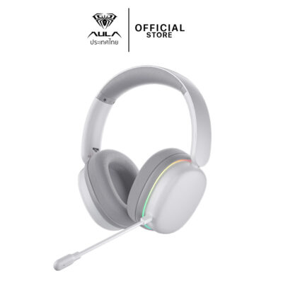 WIRELESS HEADSET (หูฟังไร้สาย) AULA G7PRO (WHITE) GAMING HEADSET